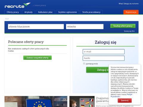 Recute.pl - darmowe oferty pracy