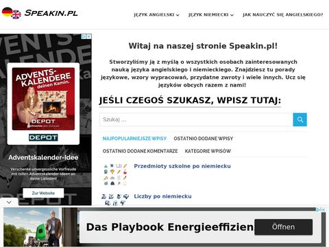 Speakin.pl język angielski i niemiecki online