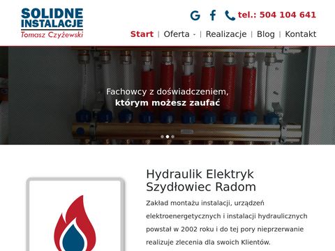 Solidneinstalacje.pl elektryk Szydłowiec