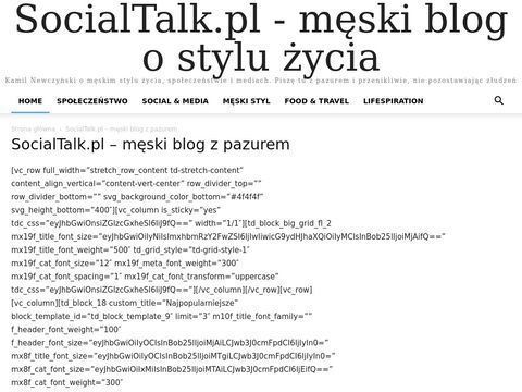 Socialtalk.pl męski blog