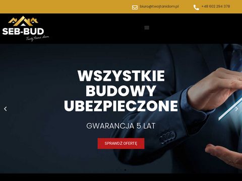 Twojtanidom.pl firma budowlana SEB BUD
