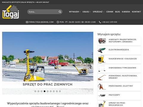 Togaj.pl - wypożyczalnia sprzętu budowlanego