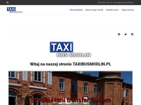 Taxibusmodlin.pl Nowy Dwór Mazowiecki