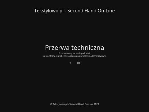 Tekstylowo.pl second hand online