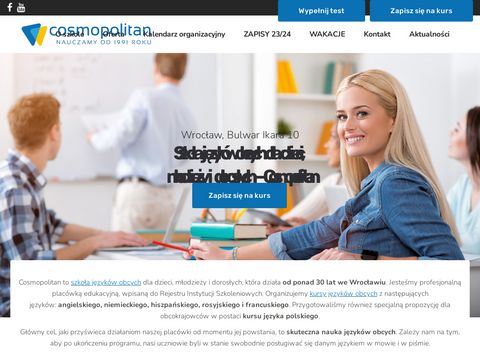 Cosmopolitan.edu.pl szkoła języków obcych