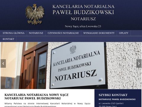 Budzikowski.pl - notariusz Nowy Sącz