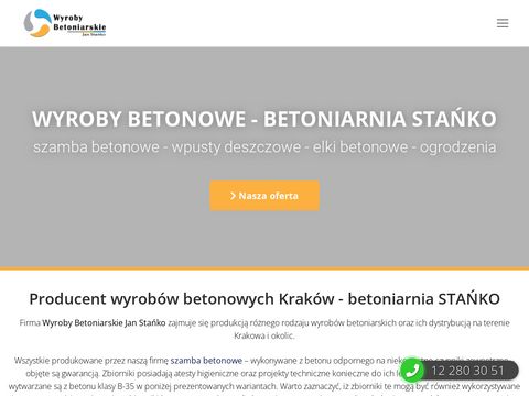 Jan Stańko zbiorniki betonowe Kraków