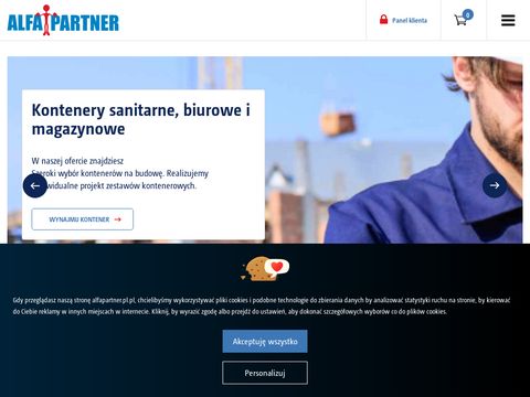 Alfapartner.pl kontenery budowlane na wynajem