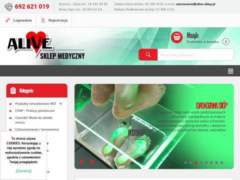 Alive-sklep.pl sklep medyczny Krynica Zdrój