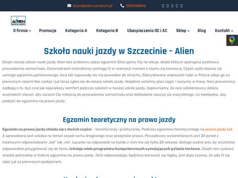 Alien.szczecin.pl prawo jazdy
