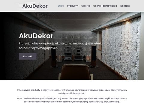 Akudekor.pl - materiały dźwiękochłonne