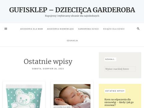 Gufisklep.pl z butami dziecięcymi