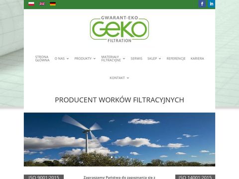 Gwarant-Eko - producent worków filtracyjnych