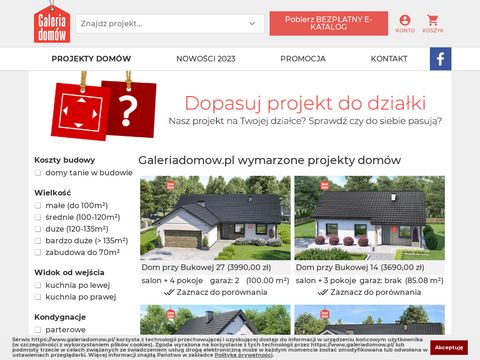 Galeriadomow.pl - projekty domów