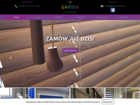 Gamma.szczecin.pl - rolety przyszybowe