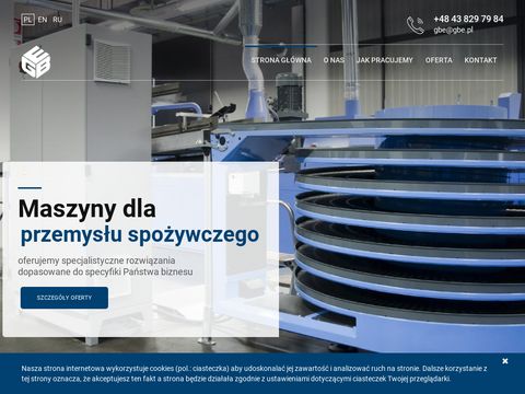 Gbe.pl producent maszyn przemysłowych