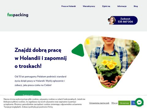 Faspacking.pl oferty pracy Holandia