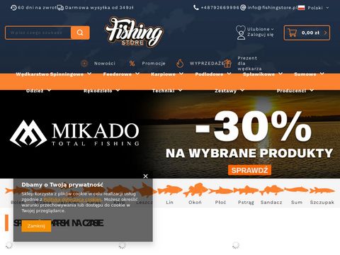 Fishingstore.pl internetowy sklep wędkarski