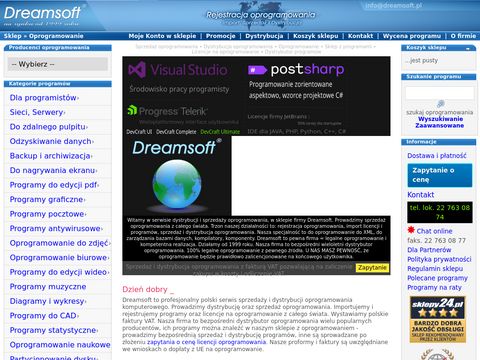 Dreamsoft sprzedaż i dystrybucja oprogramowania