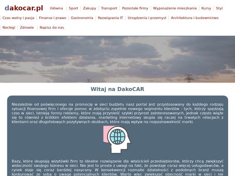 Dakocar.pl wypożyczalnia samochodów dostawczych