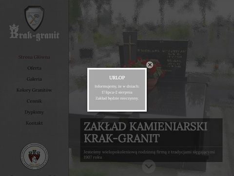 Krak-Granit grobowce z granitu Kraków