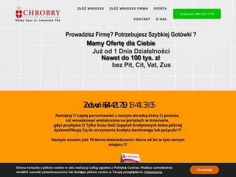 Kredyty-chrobry.pl pożyczki Nowy Sącz