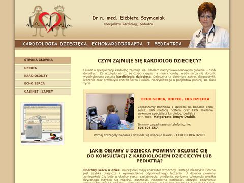 Kardiolog dziecięcy, echo serca dzieci w Warszawie