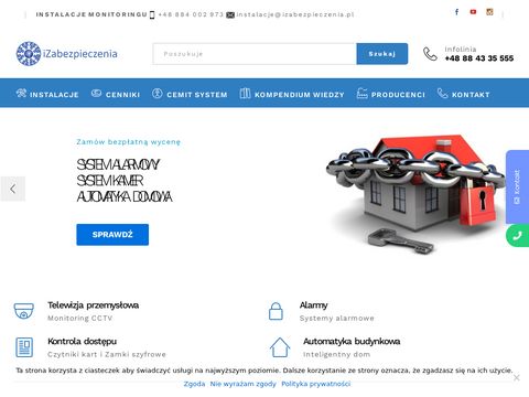 Izabezpieczenia.pl sprzedaż monitoringu