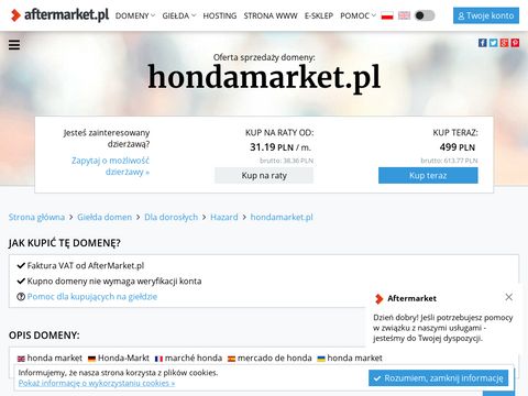 Hondamarket.pl - salon Wrocław używane