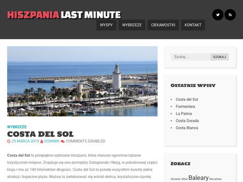 Hiszpanialastminute.com.pl informacje turystyczne