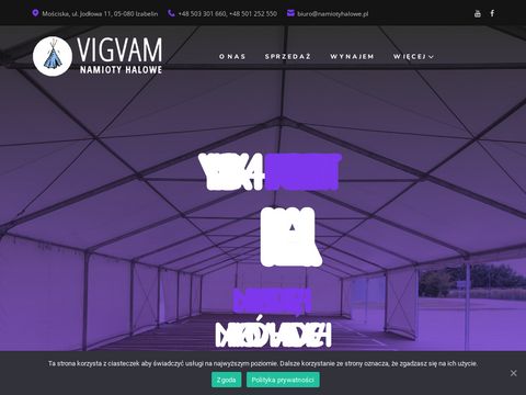 VIGVAM producent namiotów halowych