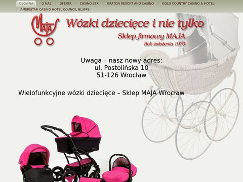 Maja.sklep.pl tanie wózki dziecięce Wrocław