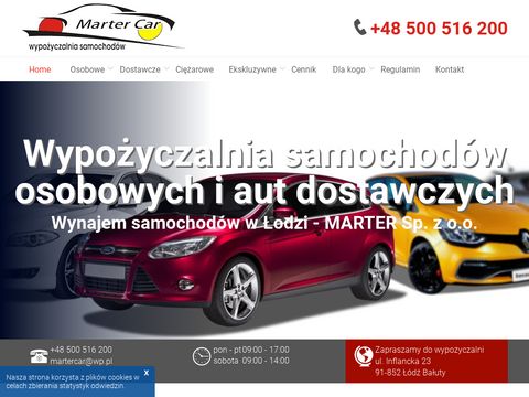 Marter-car.pl wynajęcie samochodu Łódź