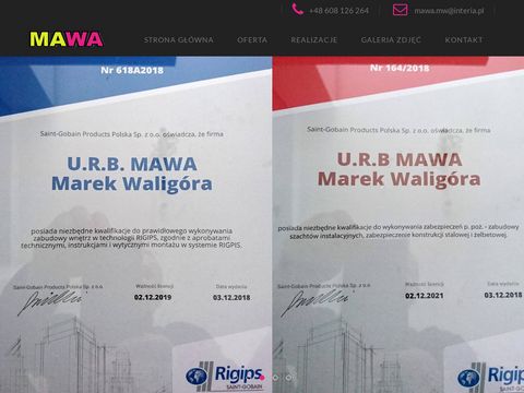 Mawans.pl wykończeniem wnętrz Nowy Sącz