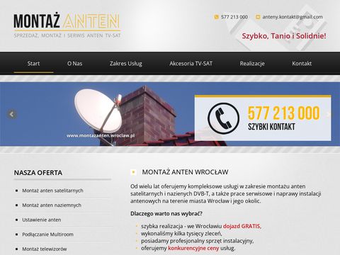 Instalacja i serwis anten Wrocław