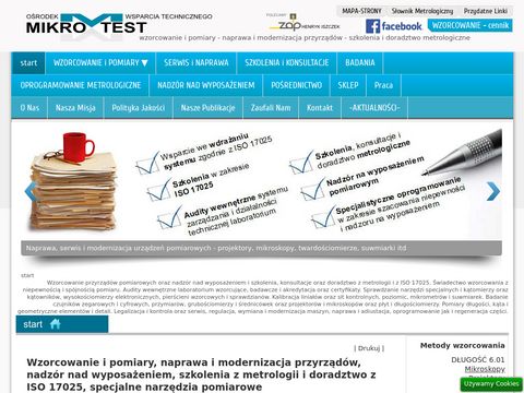 Mikrotest.pl wzorcowanie i naprawa aparatury
