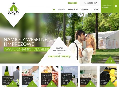 Luxury-tent.pl namioty bankietowe weselne