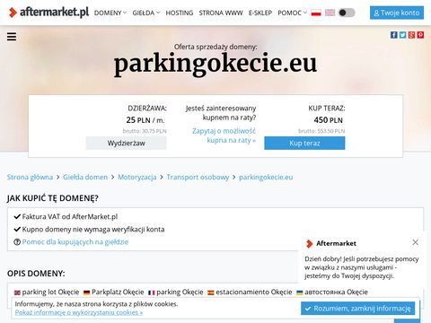 Parkingokecie.eu lotnisko Warszawa