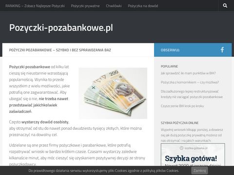 Pożyczki-pozabankowe.pl dla zadłużonych