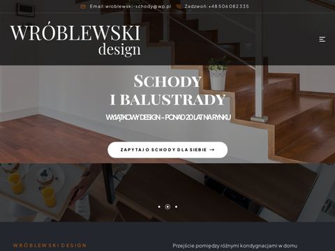 Design Wróblewski schody wewnętrzne Katowice