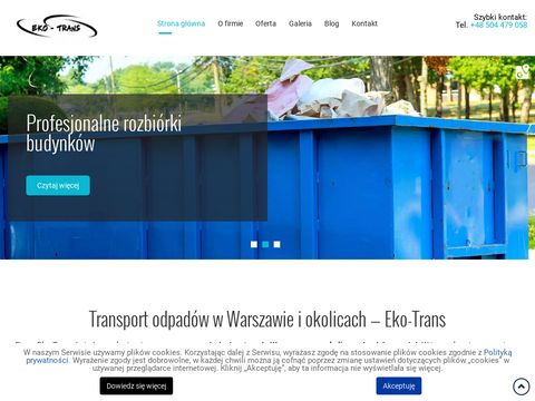 Wywóz gabarytów Warszawa - Eko-Trans Sp. z o.o.