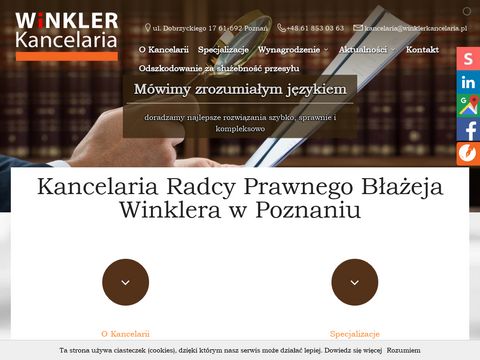 Winklerkancelaria.pl radców prawnych Poznań