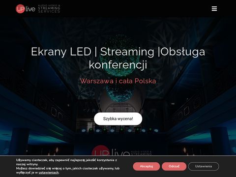 Uplive.pl obsługa eventów