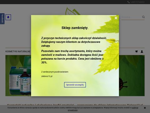 Zielona13.pl ekologiczne środki czystości i kosmetyki