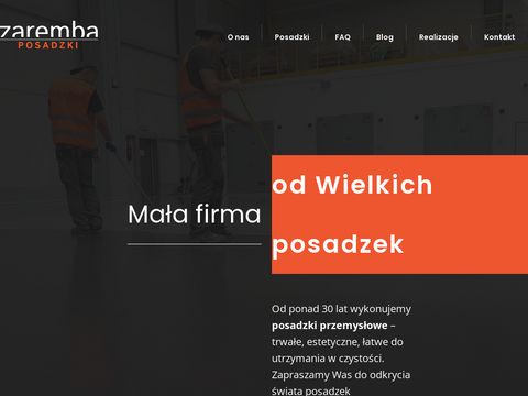 Zarembaposadzki.pl beton polerowany, posadzki
