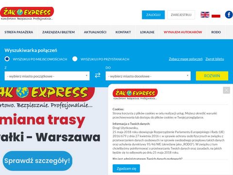 Połączenie Grajewo - Warszawa