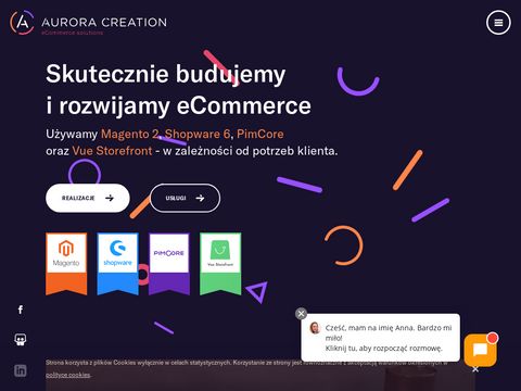 Auroracreation.pl sklepy Magento budowa i wdrażanie