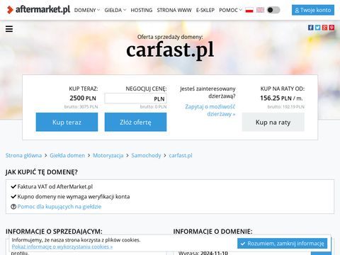 Carfast.pl - wypożyczalnia aut Gorzów Wielkopolski