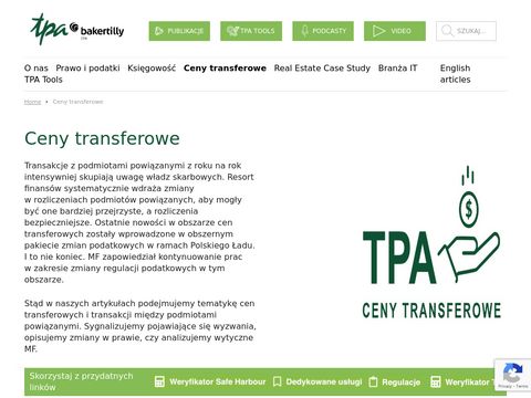 TPA Poland transfer pricing