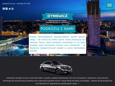 Dyniewicz.com.pl przewóz osób w Warszawie